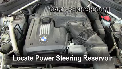 2008 BMW X5 3.0si 3.0L 6 Cyl. Power Steering Fluid Check Fluid Level